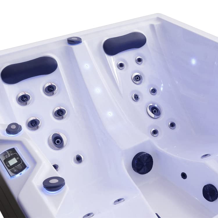 AWT AQART SPA IN-405 Eco Outdoor Whirlpool: 37 Jets, Colored Light & Ozone (Oceanwave)