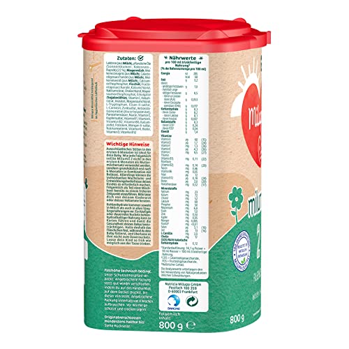 Milupa Milumil 2 Follow-on Milk (1x 800g) | Baby milk powder after 6 months