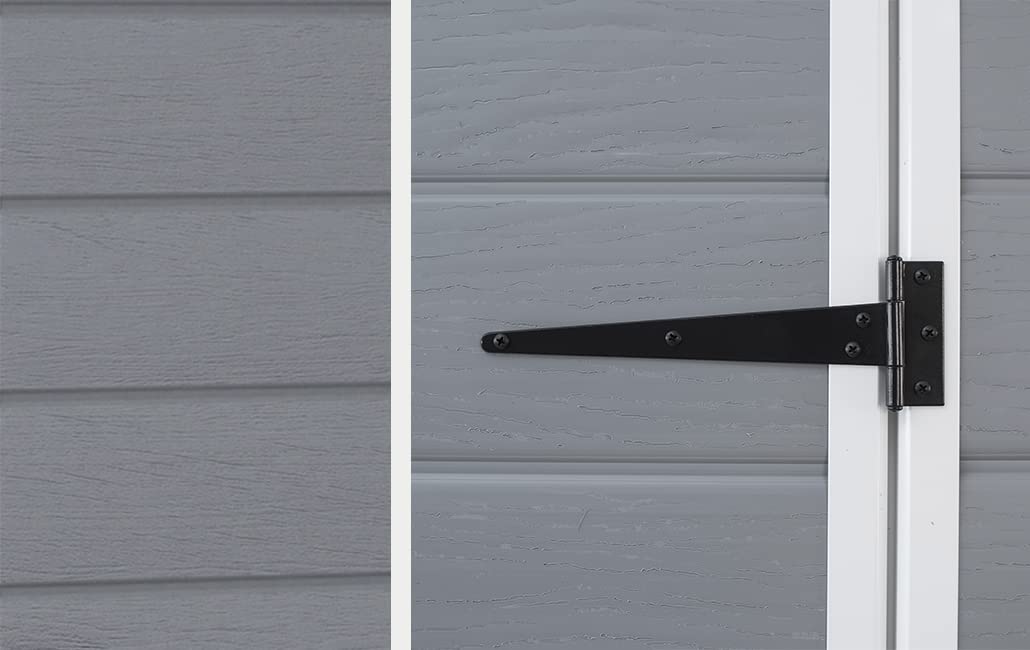 Keter Manor Garden House (4x3) also for small gardens: Weatherproof, plastic, grey