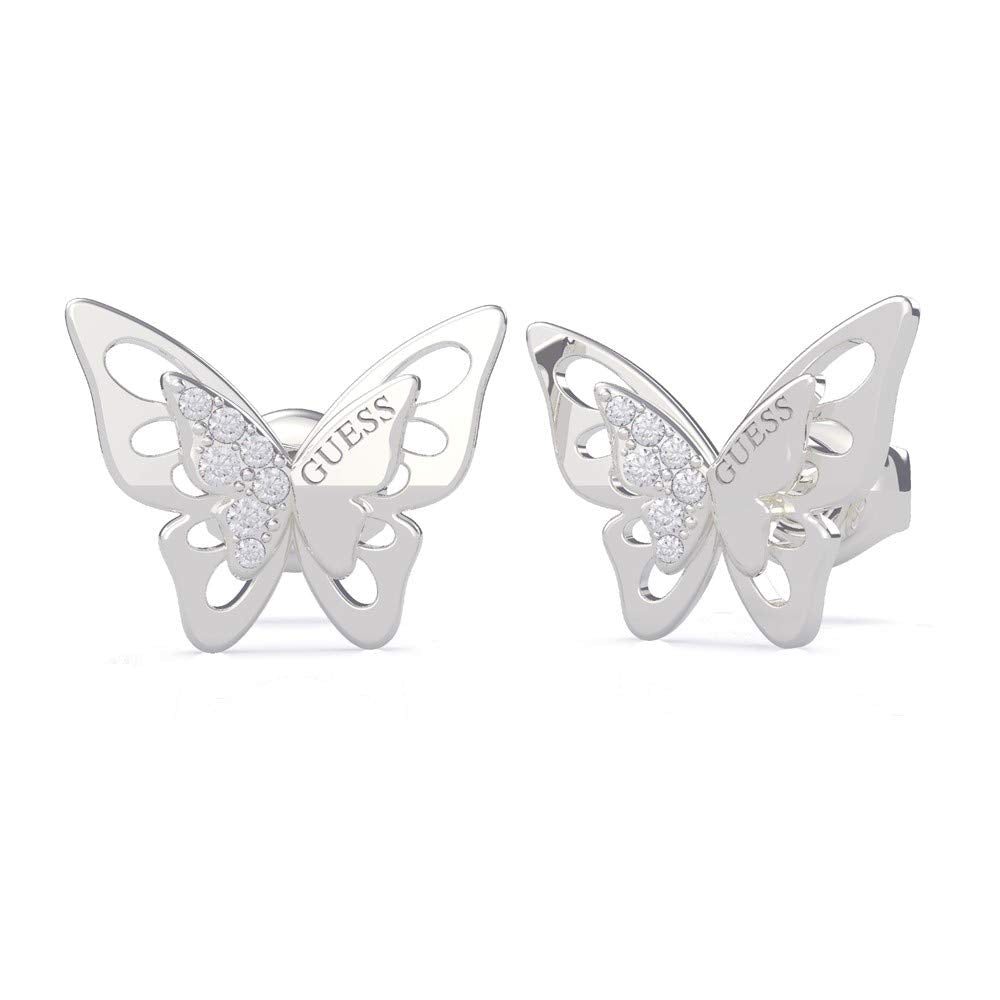 GUESS 'Fly Away' butterfly women's earrings in silver