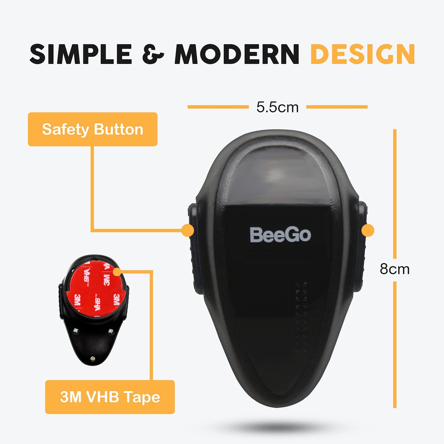 BeeGo® Oven Child Safety Lock for Babies & Toddlers: Easy Installation (Black)