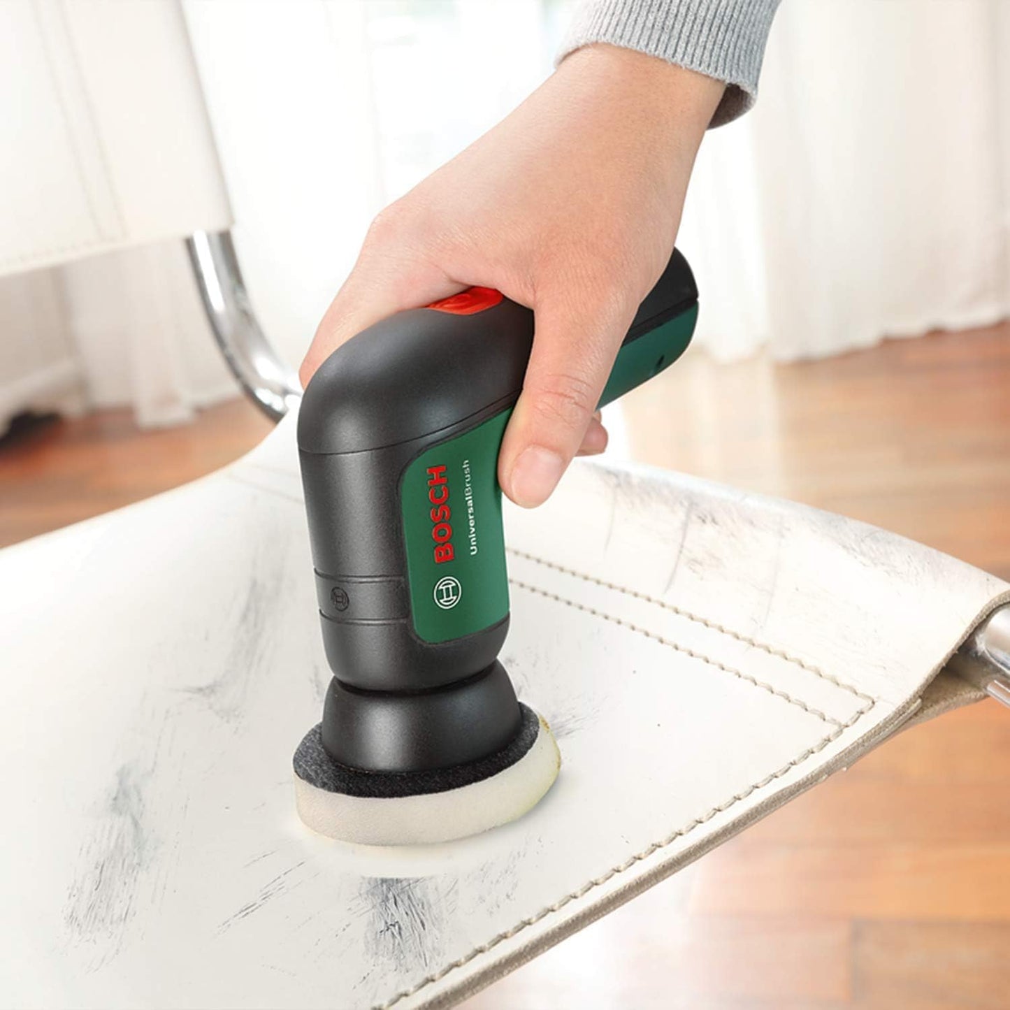Bosch Home and Garden cordless cleaning brush with 4 cleaning attachments, USB charging