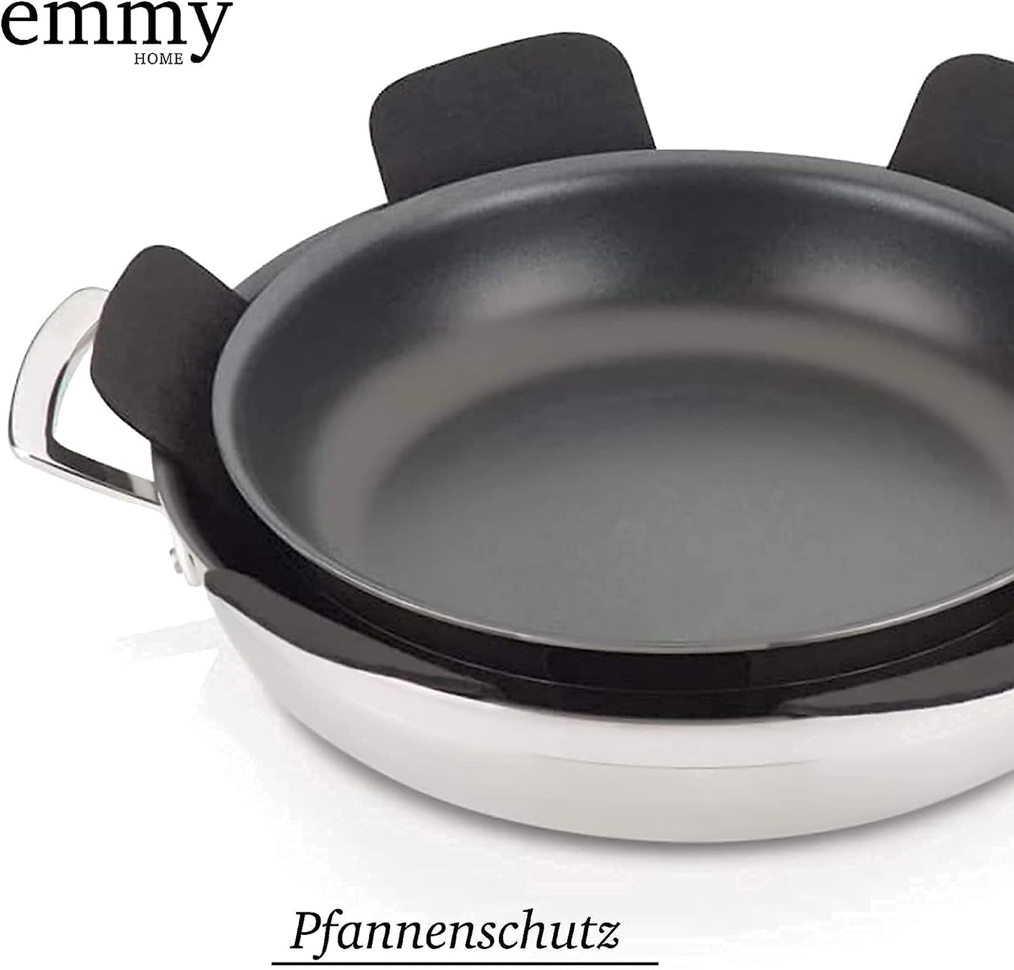 Emmy Home Felt Pan Protectors (5 pieces): Stacking Protection, Trivet