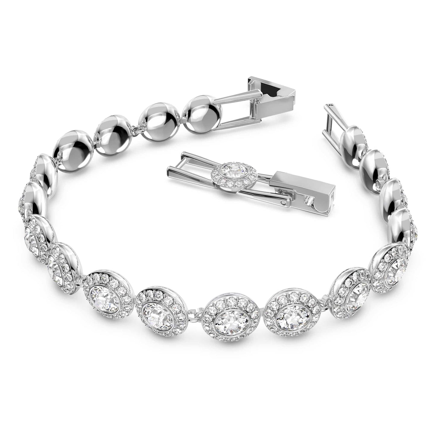 Swarovski 'Una Angelic' jewelry set: elegance in crystal and rhodium