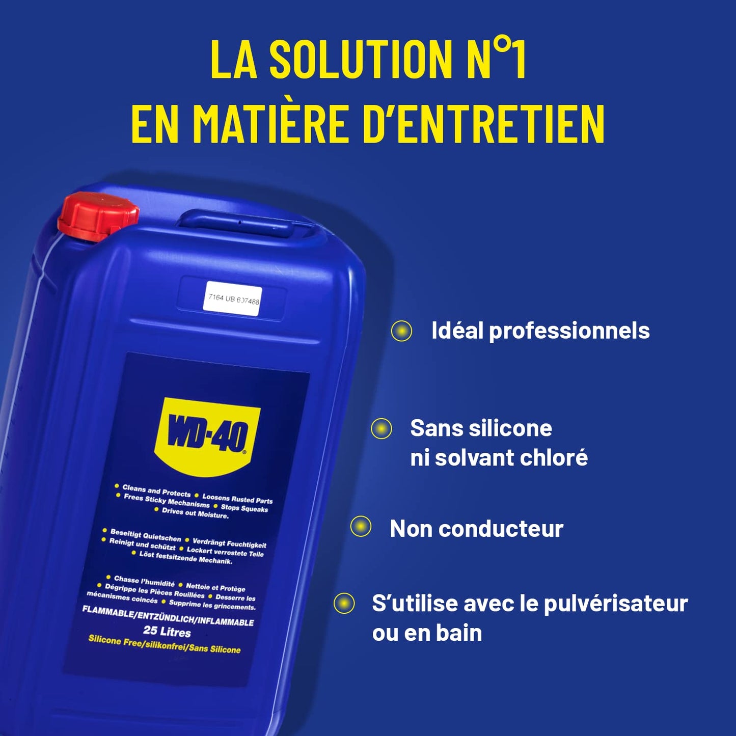 WD-40 Multifunktionsöl (25 Liter Kanister) für Werkstatt, Betrieb und Landwirtschaft