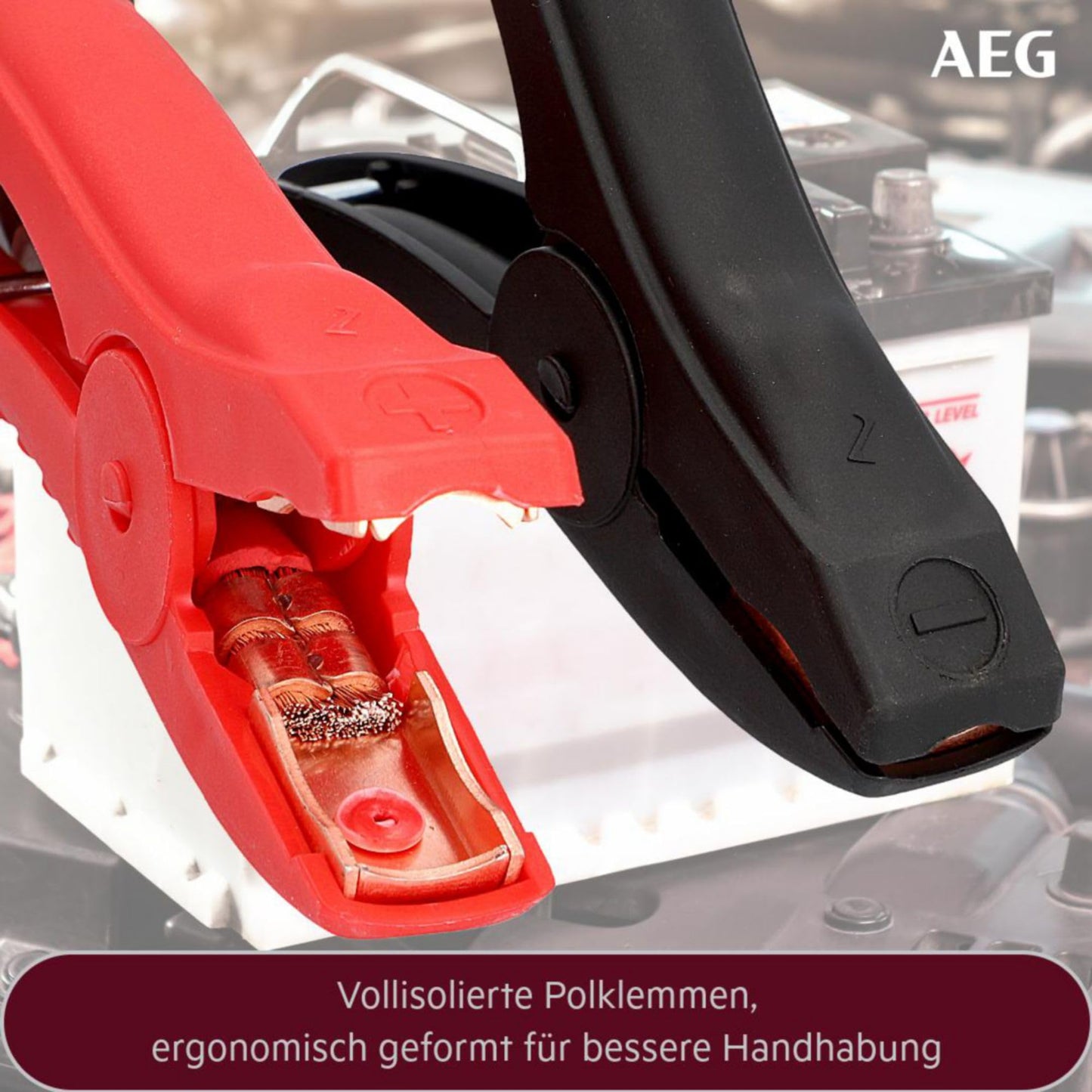 AEG (97203) Starthilfekabel SK 16 "Alu-Tec" für 12 Volt und 24 Volt in Aufbewahrungstasche