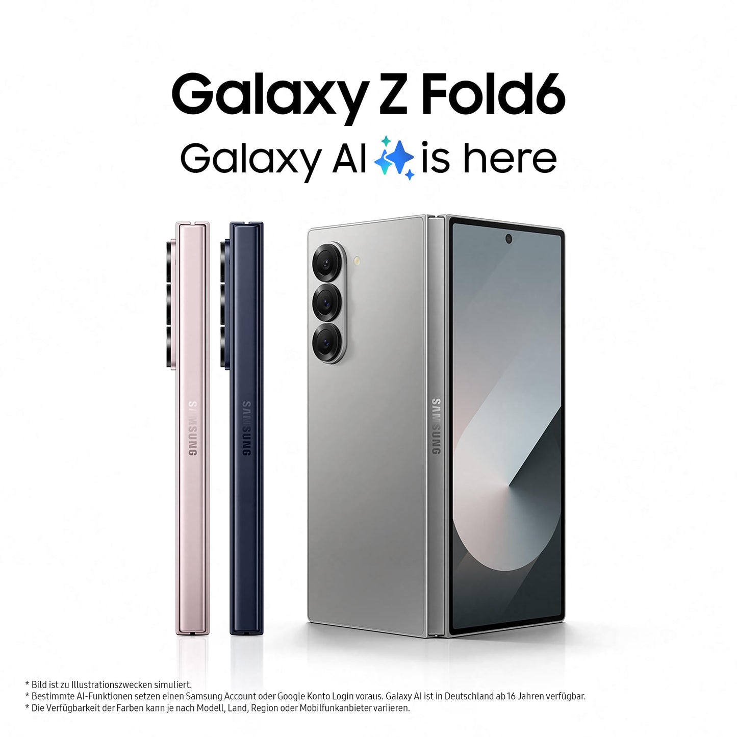 Samsung Galaxy Z Fold6 AI smartphone with warranty: 256GB storage, 50MP camera