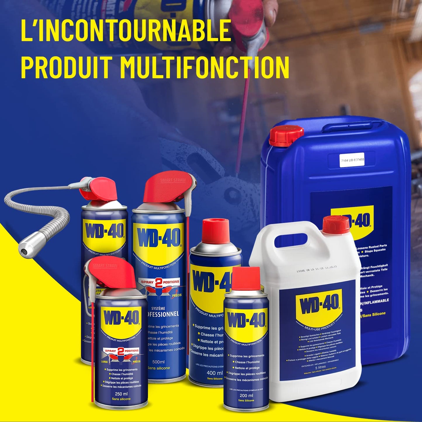 WD-40 Multifunktionsöl (25 Liter Kanister) für Werkstatt, Betrieb und Landwirtschaft