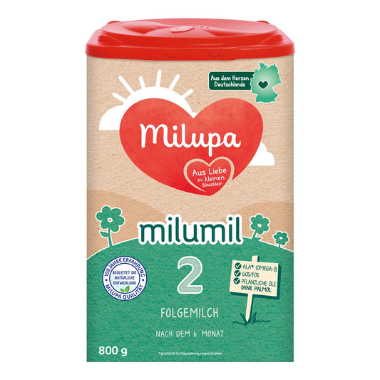 Milupa Milumil 2 Folgemilch (1x 800g) | Baby-Milchpulver nach dem 6. Monat