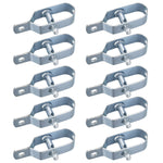 Chain link fence tensioners for garden (10 pieces): tension wire, knotted mesh fence
