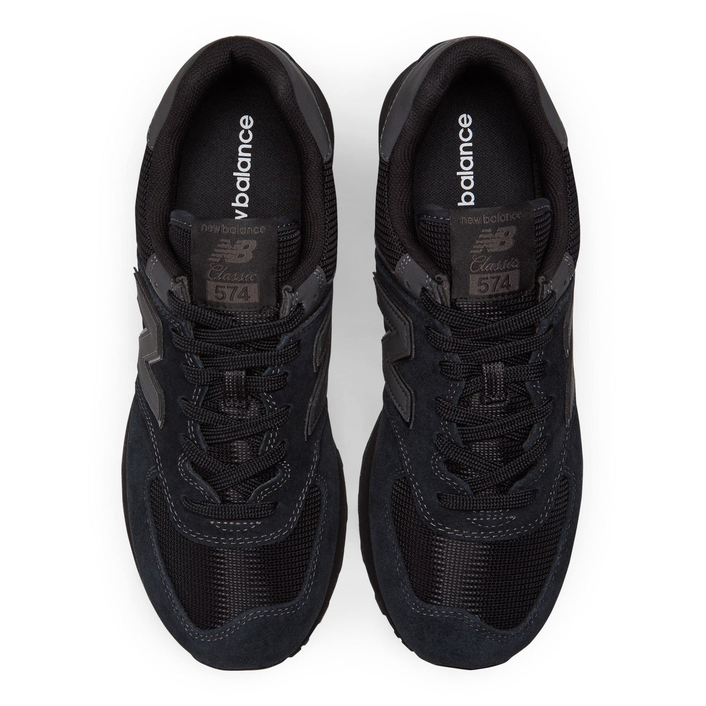 New Balance 574 men's sneakers in black (Triple Black): ENCAP midsole