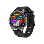 Outdoor GPS Smartwatch, Fitness-Tracker | Kompass, Flash Light, Bluetooth-Anrufe für Android & iOS