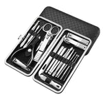 19-teiliges Edelstahl-Reise-Maniküre-Set | Pflegeset + Premium Etui