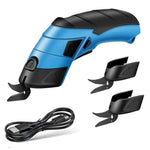 Wireless, Rechargeable Electric Scissors with 2 Blades - 3.6V | Powerful Fabric Cutter for Crafts and Cardboard