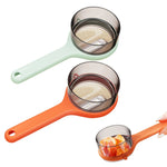 Set of 2 Double-Sided Multifunctional Fruit & Vegetable Peelers with Storage Box (Green & Orange)