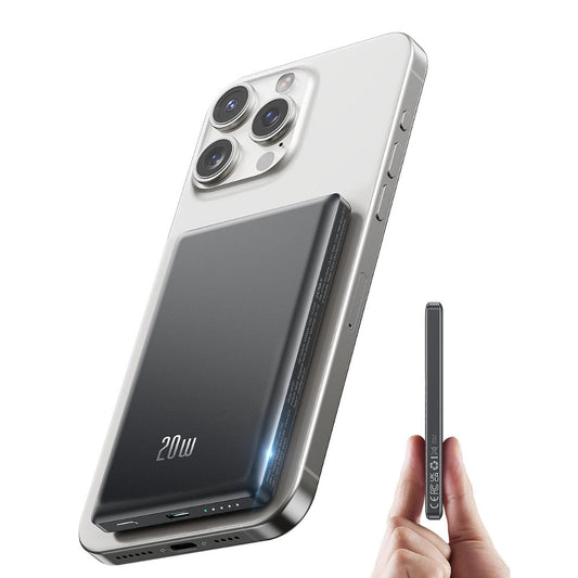 Ultra Slim iPhone Powerbank (5000mAh) für Magsafe - Induktives Laden, 20W Schnellladung