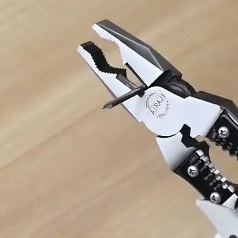 Multifunktionszangen (7"-9" Zoll) | Kombizange, Abisolierzange, Crimpzange, Seitenschneider, Drahtschneider (Preview GIF)