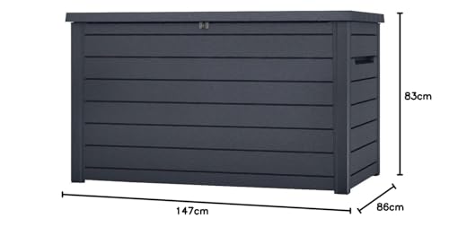 Koll Living cushion box Goliath XXL (870 liters): Graphite