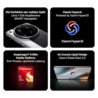 Xiaomi 15 Ultra Smartphone (16GB RAM + 512GB Speicher): 200MP Leica Kamera, Snapdragon 8 Elite, 5410mAh