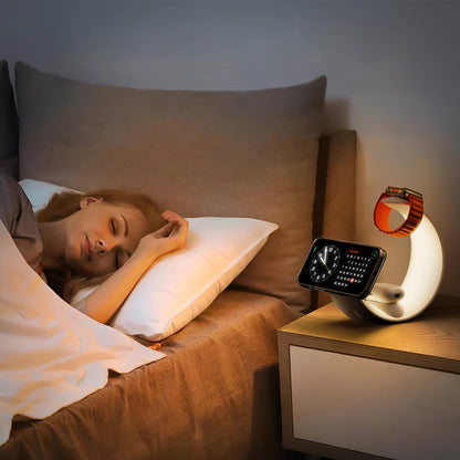 3-in-1 charging station with RGB light for iPhone, Watch &amp; AirPods