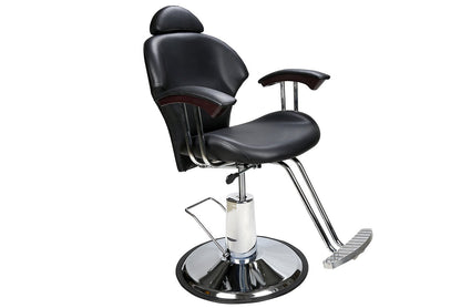 Barberpub hairdressing chair | Hydraulic, tilts up to 135° with gas spring lock, 360° rotatable