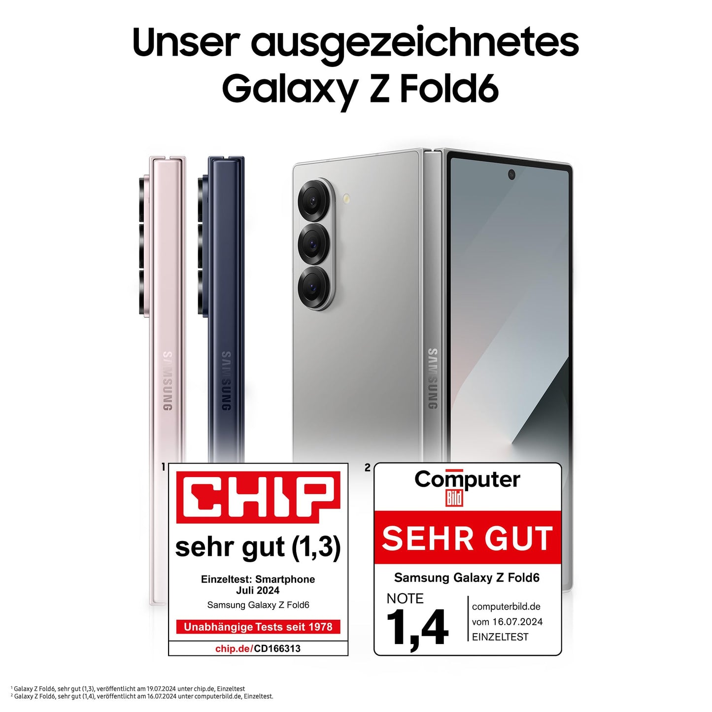 Samsung Galaxy Z Fold6 AI smartphone with warranty: 256GB storage, 50MP camera