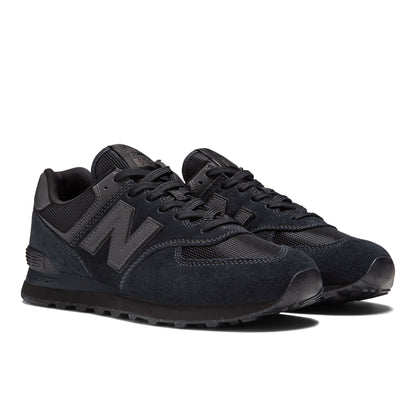 New Balance 574 men's sneakers in black (Triple Black): ENCAP midsole
