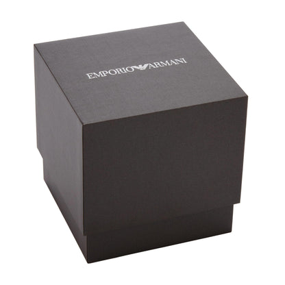 Emporio Armani 'AR2448' Chronograph Movement Men's Watch (43mm): Silver Stainless Steel Bracelet