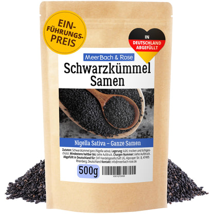 Schwarzkümmel ganze Samen (500g): Nigella Sativa, der Allrounder in Ihrer Küche