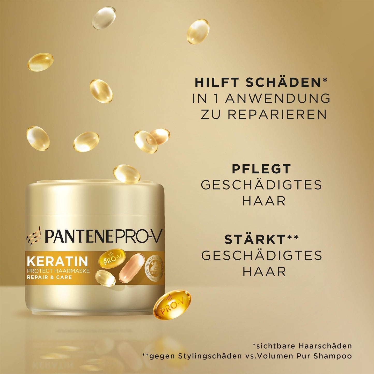 Pantene Pro-V XL Repair &amp; Care Keratin Protect Hair Mask (500ml) with Pro-V Formula &amp; Active Nutri-Plex