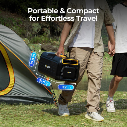 BougeRV 5-in-1 Portable Air Conditioner (3500BTU) with Handle: Suitable for RVs, Camping