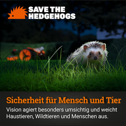 WORX Landroid Vision M600 AI robotic lawnmower (WR206E.1) for gardens up to 600m²: Wi-Fi &amp; Bluetooth, hedgehog protection