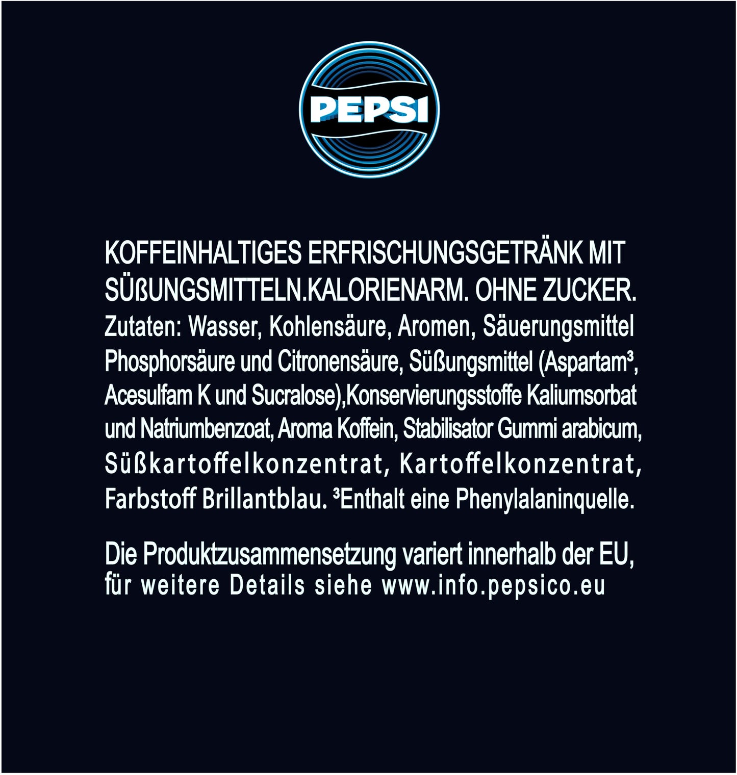 Pepsi Electric Blue - Zero Zucker (6x 0.5l) | Das neue Limited Edition von Pepsi