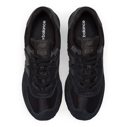 New Balance 574 men's sneakers in black (Triple Black): ENCAP midsole
