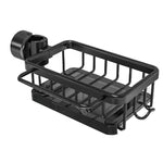 Flexible Kitchen Sink Organizer for Round Water Pipes | Storage Basket with Drip Tray