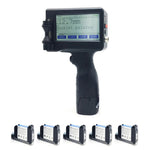 Handheld Touch Inkjet Printer (4.5 Inch) incl. 5 Cartridges | 2-12.7mm Print Height, 600 DPI, 2800mAh 