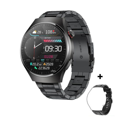 Smartwatch mit EKG-PPG Laser-Behandlung | Körpertemperatur, Blutzucker & Bluetooth-Anruf
