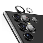 Samsung Galaxy S24/S23/S22 Ultra Camera Lens Protector | Metal Ring Case with Tempered Glass Cover