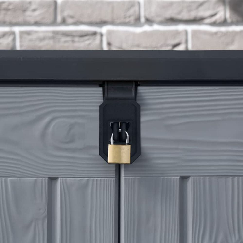 Keter Store It-Out-Pro Mülltonnenbox (1200L): Robuster Abfallbehälter, Wetterfest, Abschließbar