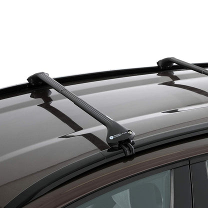 MODULA Case System Oval Bar roof rack system | Integrated railing