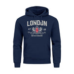Neverless® Hoodie London - United Kingdom (Navy)