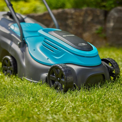 Gardena EasyMax+ 32/18V Ready-to-Use Set Cordless Lawnmower including Power for All Battery | Lightweight and Maneuverable